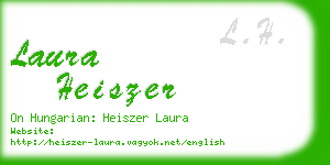 laura heiszer business card